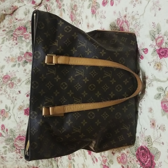 Louis Vuitton Monogram Cabas Mezzo shoulder bag authentic vintage parse - Picture 3 of 14